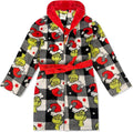 the Grinch Fleece Kids Robe - Super Soft Plush Bathrobe for Boys & Girls, Perfect for Toddlers & Kids - Sizes 3T-10