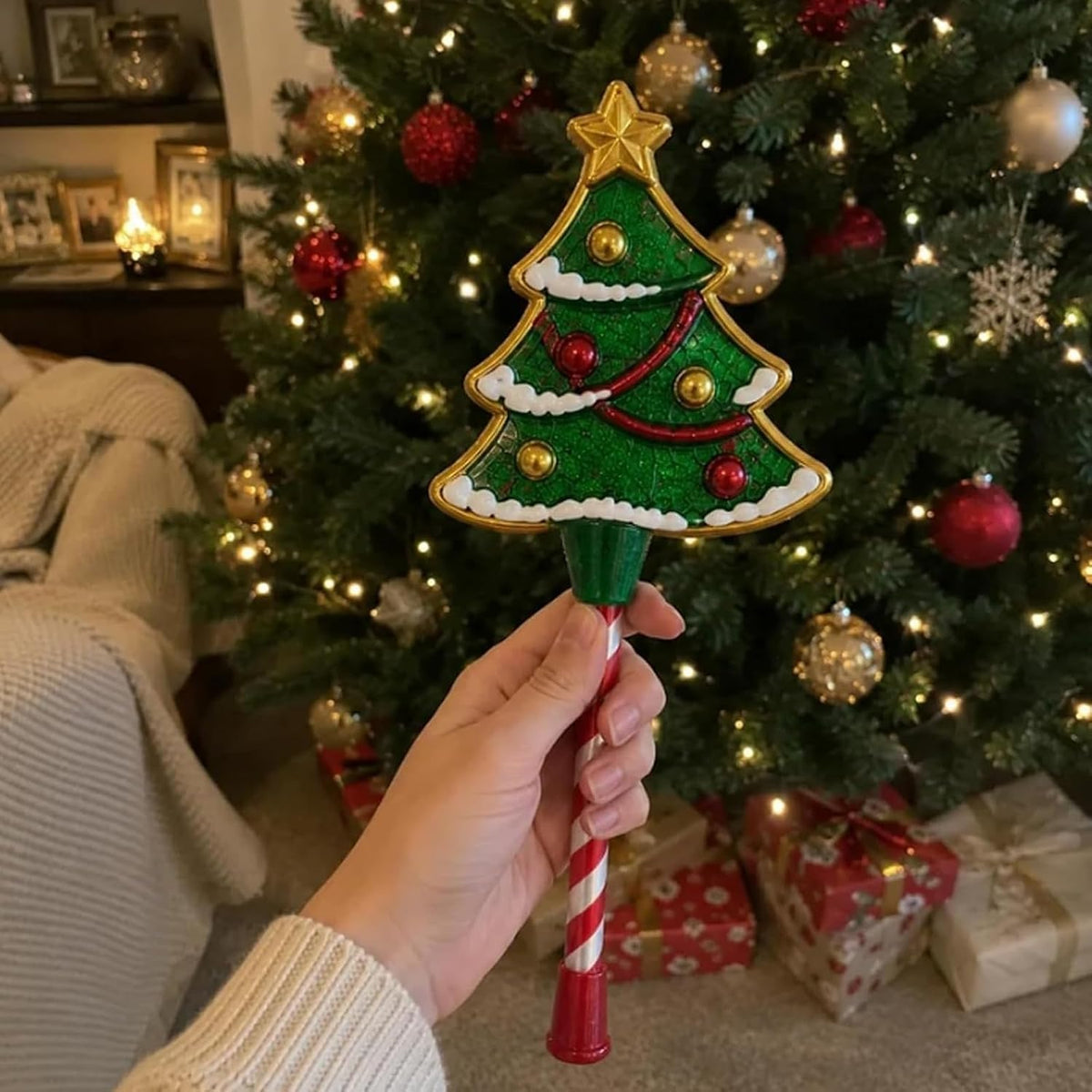 Christmas Tree Credit & Debit Payment Wand, Fun Novelty Tap‑To‑Pay Wand