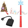 Christmas Wand Wireless Remote Switch Controller, Two 3-Pin Plugs, Red