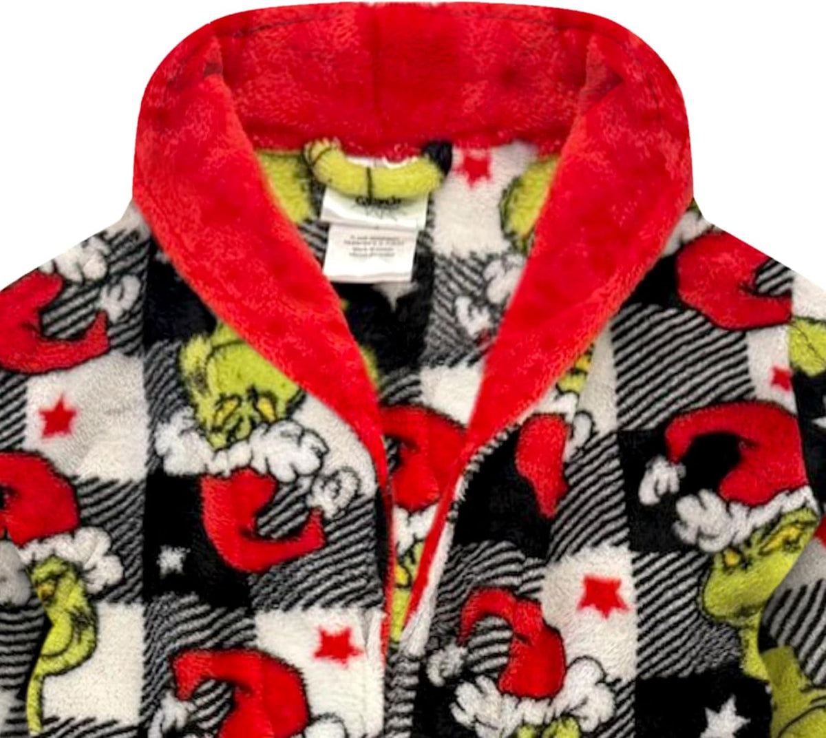 the Grinch Fleece Kids Robe - Super Soft Plush Bathrobe for Boys & Girls, Perfect for Toddlers & Kids - Sizes 3T-10